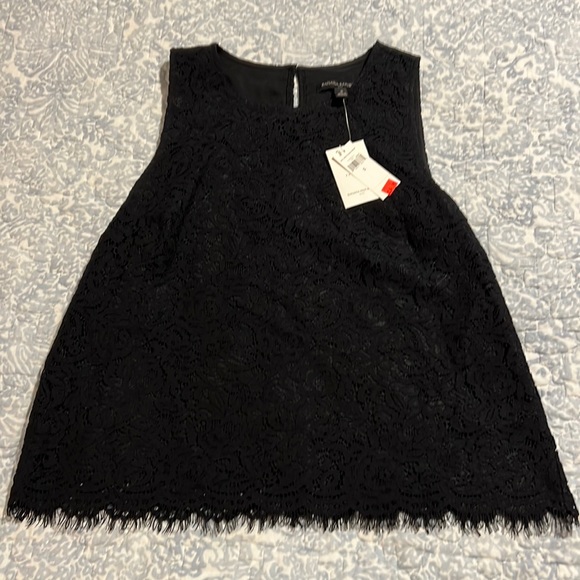 Black Lace Top - Picture 1 of 2